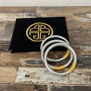 Silver and Gold Women's Bracelet Set